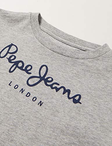 Pepe Jeans New Herman Jr Camiseta, Gris (Grey Marl 933), 13-14 años (Talla del Fabricante: 14) para Niños