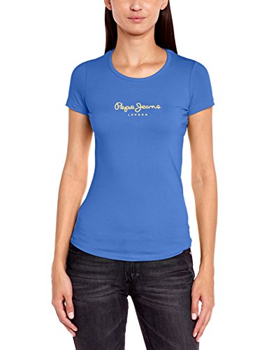 Pepe Jeans New Virginia Camiseta, Azul (Ultra Blue), L para Mujer