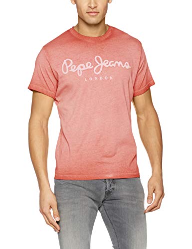 Pepe Jeans West Sir Camiseta, Rojo (Jam 213), X-Large para Hombre