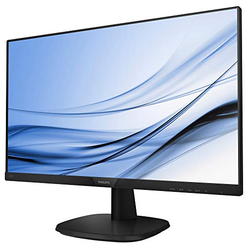 Philips 243V7QDAB/00 - Monitor IPS de 24 LCD, 23.8" / 60.5 cm, Altavoces, (Full HD, 1920x1080, Sin bordes, Flicker Free, Low Blue Mode, VESA, VGA + HDMI + DVI