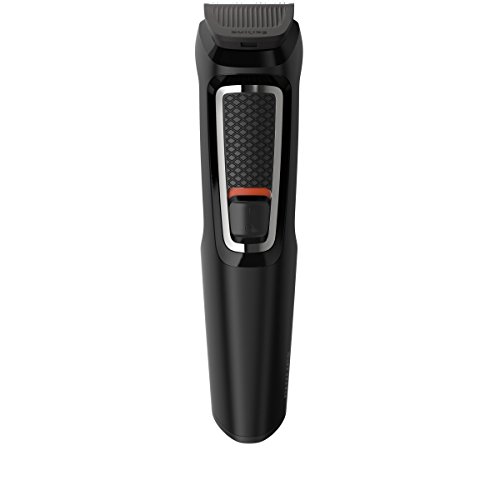 Philips MG3730/15 Recortadora para barba y pelo, 8 en 1, accesorios para nariz y orejas, cortapelos cara, y cabeza, 60 minutos de autonomía, Negro