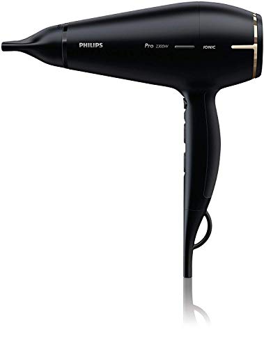 Philips Pro HPS920/00 - Secador profesional, 2300 W, 6 ajustes de potencia, 2 boquillas concentradoras, color negro