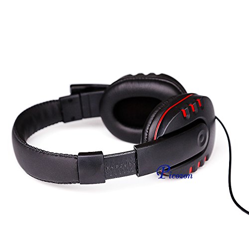 Picozon 3.5mm Plug Gaming Headset Auriculares con micrófono para PS4, Playstation Vita, Mac, Ordenador portátil, Tableta, computadora, teléfonos móviles