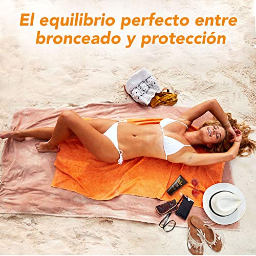 Piz Buin, Protección Solar, Loción Solar Tan & Protect Intensificadora del Bronceado SPF 15 Protección media, Bote 150 ml