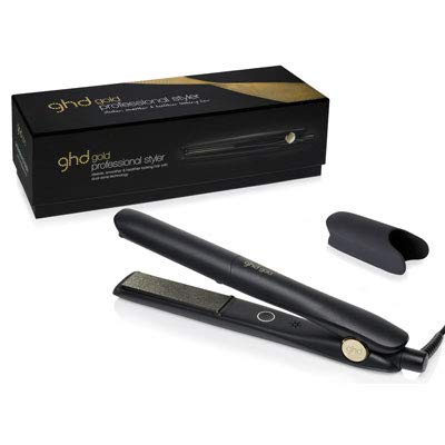 Plancha de pelo GD Gold Styler Classic, tamaño mediano, para cabello liso y ondulado.