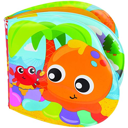 Playgro Libro de Baño, Con Sonidos, A partir de los 6 meses, Sin BPA, Splashing Fun Friends Bath Book, Multicolor, 40180