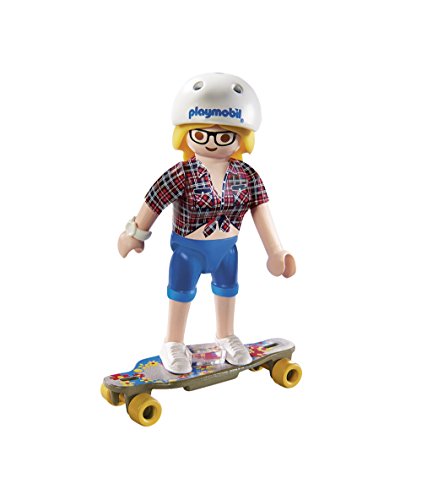 Playmobil Playmofriends- Adolescente con Patineta Muñecos y Figuras, Multicolor, 3,5 x 16 x 12 cm (Playmobil 9338)