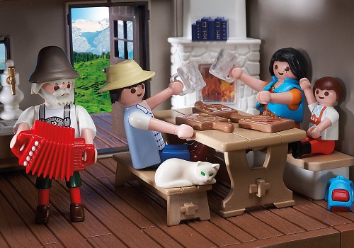 Playmobil Vida en la Montaña - Casa de los Alpes con Varios Accesorios , Playsets de Figuras de Juguete, 50 x 10 x 40 cm, (5422)