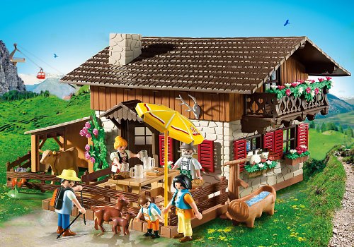 Playmobil Vida en la Montaña - Casa de los Alpes con Varios Accesorios , Playsets de Figuras de Juguete, 50 x 10 x 40 cm, (5422)