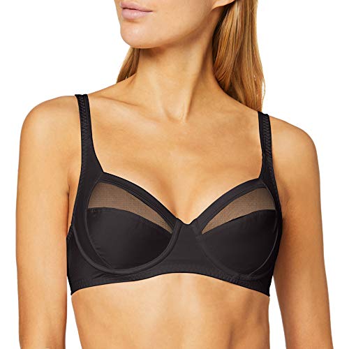 Playtex Silhouette P04R3 Sujetador básico, Negro, 100 B para Mujer