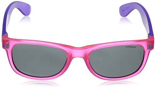 Polaroid P0115 Y2 IUB Gafas de sol, Morado (Violet Pink Fluo/Grey Polarized), 46 Unisex Niños