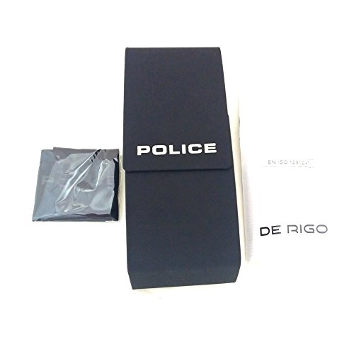 Police - Gafas de sol denver JR 1 Junior paladio rojo brillante lentes Smoke Mirror Silver SK558 N54X 50-17-135