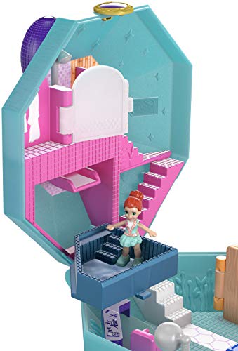 Polly Pocket Cofre Perfume Spa, Muñeca con Accesorios (Mattel GDK81)