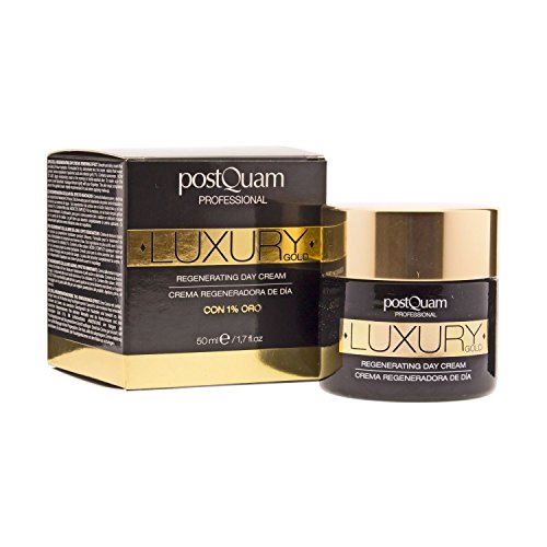 Postquam - Crema Día Luxury Gold | Crema Hidratante con Acido Hialuronico y Oro Coloidal - 50 ML