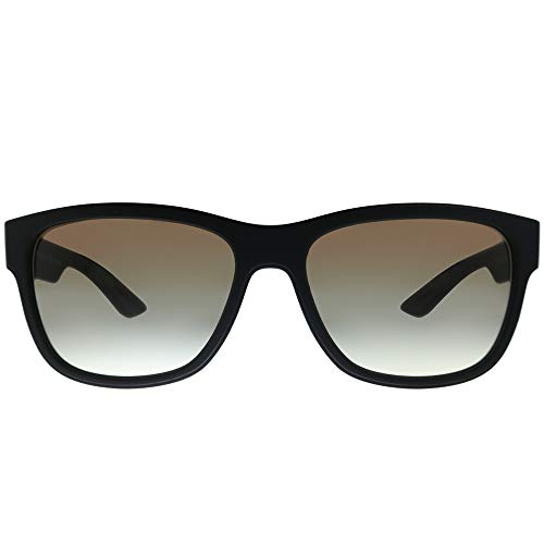 Prada LINEA ROSSA 0Ps 03Qs Gafas de sol, Black Rubber, 57 para Hombre