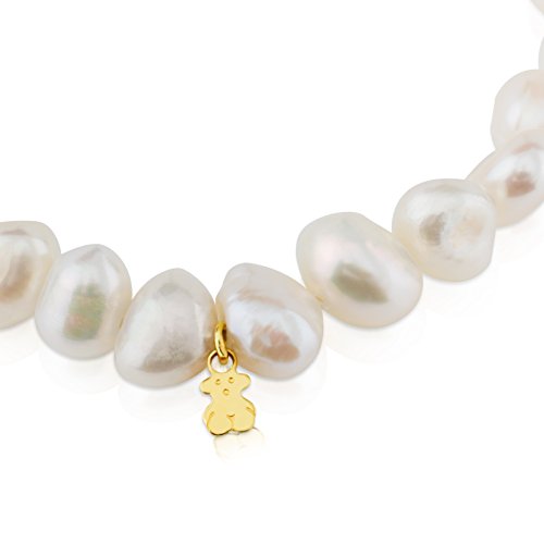 Pulsera TOUS Sweet Dolls en oro amarillo de 18kt y perlas barrocas de 0,8 cm