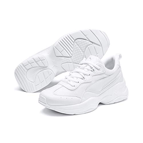 PUMA Cilia, Zapatillas para Mujer, Blanco White/Gray Violet Silver, 39 EU