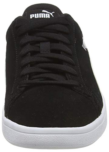 PUMA Smash V2, Zapatillas Unisex Adulto, Negro Black White Silver, 40.5 EU