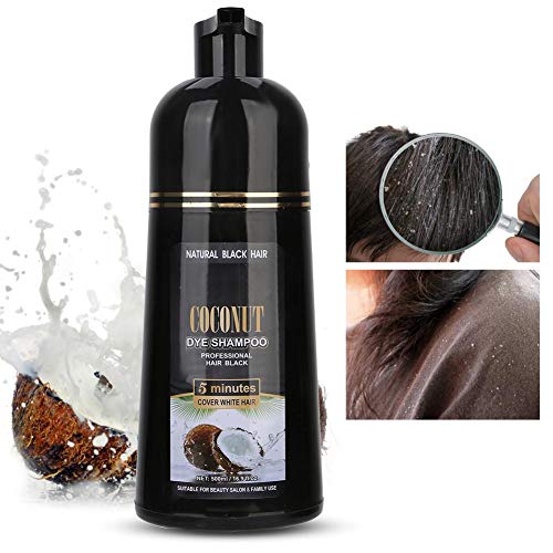 Pure Shampoo, 500ml Coconut Ginger Shampoo Fast Black Hair Hair Dye Coloring Champú nutritivo