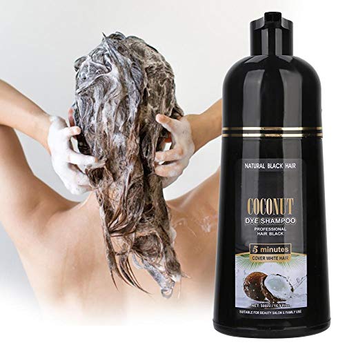 Pure Shampoo, 500ml Coconut Ginger Shampoo Fast Black Hair Hair Dye Coloring Champú nutritivo