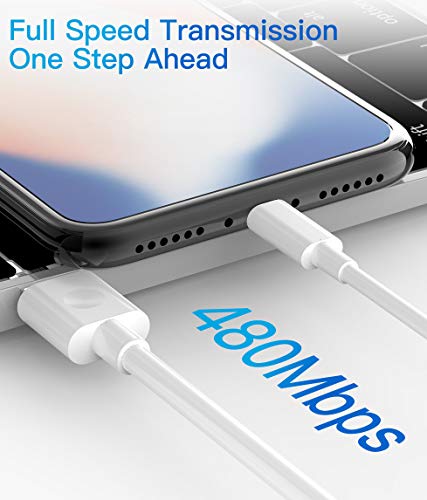 Quntis Cable iPhone [MFi Certificado] 2m 3 Piezas Cable de Datos Lightning Compatible con iPhone SE 2020 11 11 Pro 11 Pro MAX XS MAX XR X 8 Plus 7 Plus 6S 6 Plus 5 5S 5C SE iPad