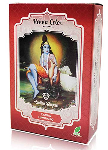 Radhe Henna Radhe Caoba Luminoso Polvo 100 Gr Henna Envase De 100 Gr 100 ml