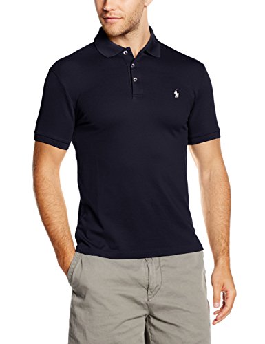 Ralph Lauren SS KC Slfit Mdl 1 Polo, Azul (French Navy A4560), Small (Talla del Fabricante: 36) para Hombre