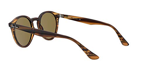 Ray-Ban 0RB2180 Gafas de sol, Striped Red Havana, 49 Unisex