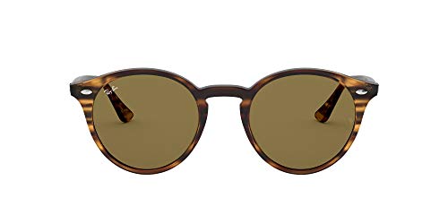 Ray-Ban 0RB2180 Gafas de sol, Striped Red Havana, 49 Unisex