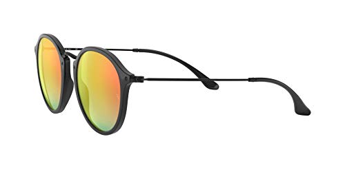 Ray-Ban 0Rb2447 901/4W Gafas de sol, Shiny Black, 49 para Hombre