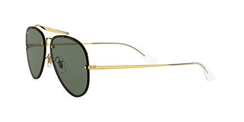 Ray-Ban 0Rb3584N, Gafas de Sol Unisex adulto, Marrón (Gold/Green Classic), 61