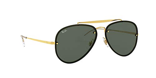 Ray-Ban 0Rb3584N, Gafas de Sol Unisex adulto, Marrón (Gold/Green Classic), 61