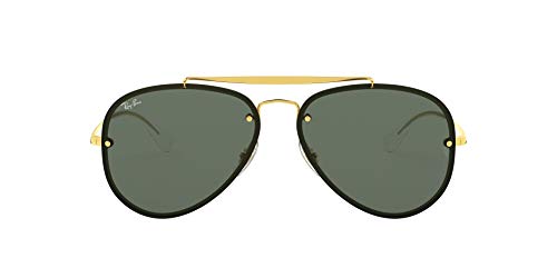 Ray-Ban 0Rb3584N, Gafas de Sol Unisex adulto, Marrón (Gold/Green Classic), 61