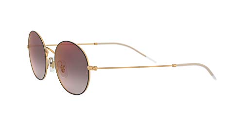 Ray-Ban 0rb3594 9114u0 53 Gafas de sol, Rubber Gold On Top Black, Unisex