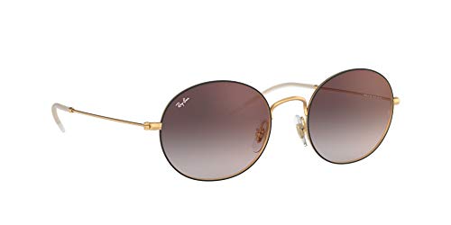 Ray-Ban 0rb3594 9114u0 53 Gafas de sol, Rubber Gold On Top Black, Unisex