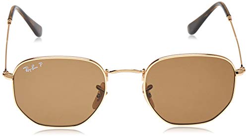 Ray-Ban 3548N, Gafas de Sol para Hombre, color Marrón (Gold Braun Klassisch B-15)