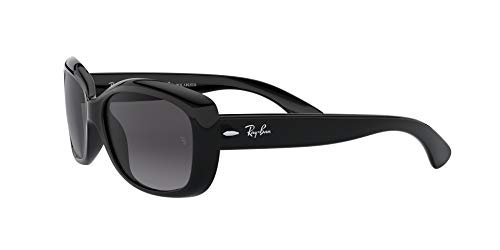 Ray-Ban 4101 Gafas de sol, Shiny Black, 57 para Mujer