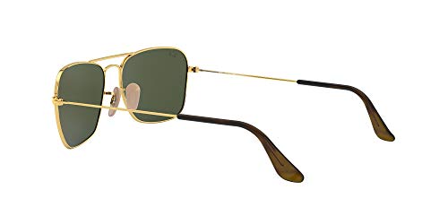 RAY-BAN Caravan 181 Gafas de sol, Negro (Gold), 55 Unisex