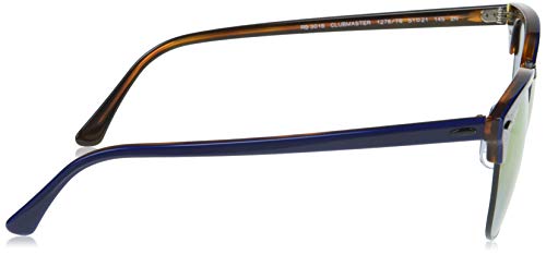 Ray-Ban Clubmaster Gafas, BLUE/BLUE VIOLET SHADED, 49 Unisex Adulto