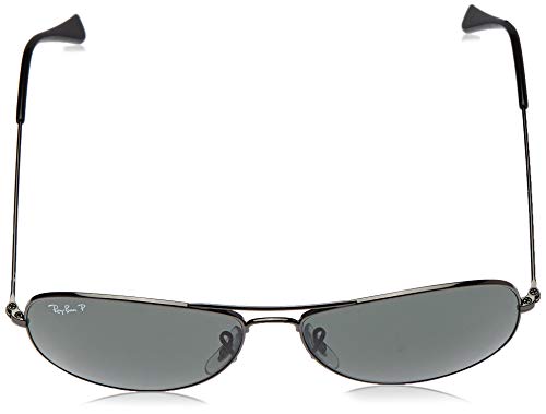 Ray-Ban Cockpit RB3362, Gafas de sol, Unisex, Gris (Gunmetal/Crystal Green), 59 mm