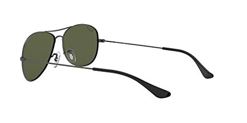 Ray-Ban Cockpit RB3362, Gafas de sol, Unisex, Gris (Gunmetal/Crystal Green), 59 mm