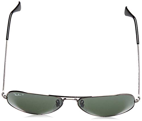 Ray-Ban - Gafas de sol Aviador Aviator Large Metal, GUNMETAL CRYSTAL GREEN POLARIZED