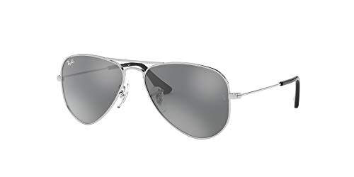 Ray-Ban JUNIOR 0rj9506s 212/6g 52 Gafas de sol, Shiny Silver, Unisex-niños