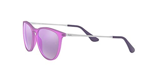 Ray-Ban JUNIOR Izzy Gafas de sol, Violet Fluo Trasp Rubber, 50 Niña