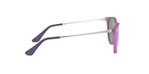 Ray-Ban JUNIOR Izzy Gafas de sol, Violet Fluo Trasp Rubber, 50 Niña