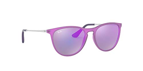 Ray-Ban JUNIOR Izzy Gafas de sol, Violet Fluo Trasp Rubber, 50 Niña