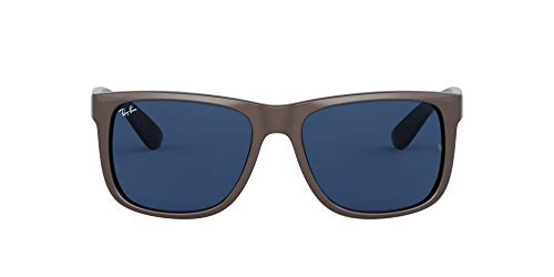 Ray-Ban Justin Gafas, Café Metálico Sobre Negro/Azul Oscuro, 51-16-145 Unisex Adulto