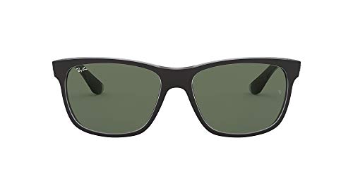 Ray-Ban Rb4181 Gafas de sol, Top Matte Black on Trasp Grey, 57 para Hombre