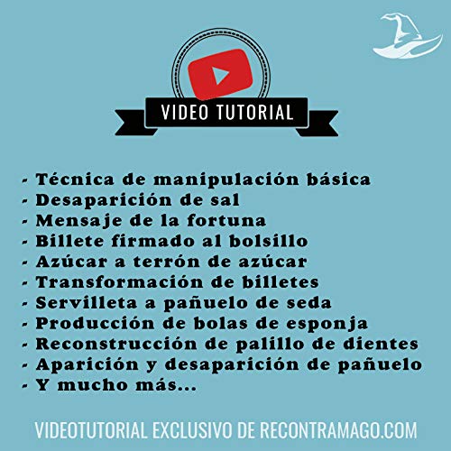 RecontraMago Kit de DesAparición - Incluye Pañuelo de Seda - Bolas de Esponja - Dos Falsos Pulgares y Video Tutorial de Desaparición Técnicas y Rutinas Magia Profesional para Niños y Adultos