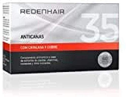 REDENHAIR | Cápsulas Anticanas | Pastillas Anticanas | Tratamiento Anticanas Cabello | Anticanas Cabello Mujer y Hombre | 60 Cápsulas